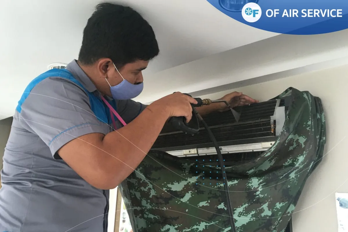 ล้างแอร์พ่นน้ำแรงดันสูง